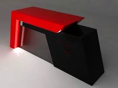 Luxury Reception Desk Counter Customized