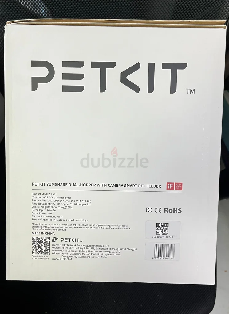 PETKIT Yumshare Gemini Automatic Cat Feeder wirth CAMERA and 2-WAY AUDIO, App Control, WiFi62931680557187113