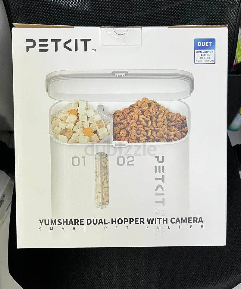 PETKIT Yumshare Gemini Automatic Cat Feeder wirth CAMERA and 2-WAY AUDIO, App Control, WiFi629316805571871128