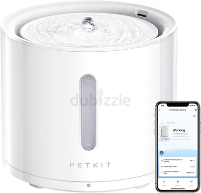 PETKIT EVERSWEET Solo 2 Cat Water Fountain with Wireless Pump, Ultra Quiet 70oz/2