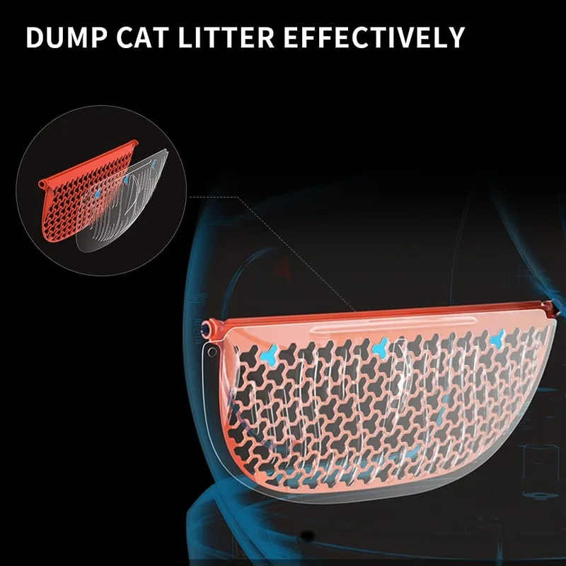 PETKIT مثبط لإفراغ صندوق الفضلات، صندوق فضلات للقطط بنقرة واحدة62931680580737111