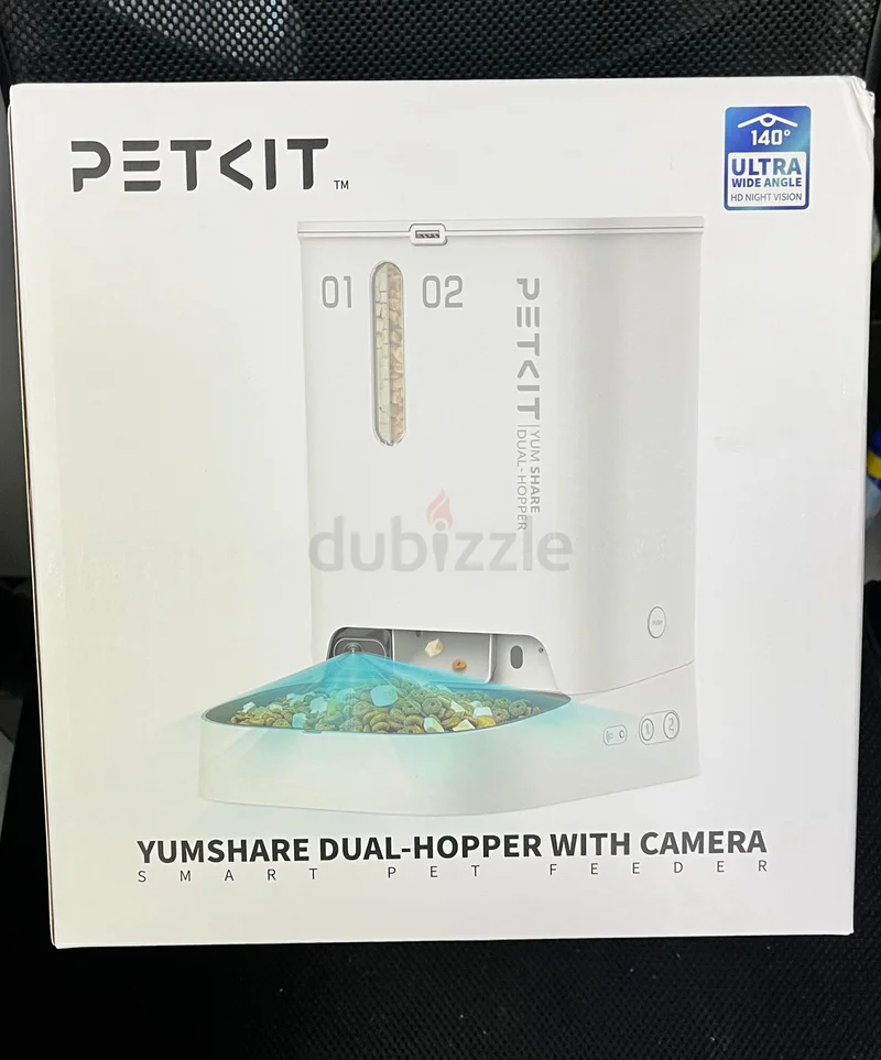 PETKIT Yumshare Gemini Automatic Cat Feeder wirth CAMERA and 2-WAY AUDIO, App Control, WiFi62931680557187111
