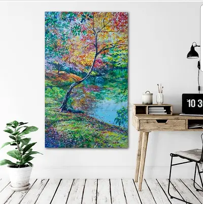 #Di_SHAYKH: COLORS SPLASH original OIL painting handmade