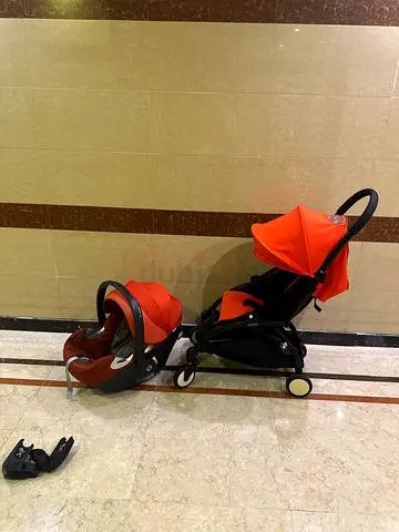 Babyzen yoyo stroller with cybex car seat and adapter