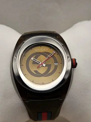 Gucci Black Nylon and Stainless Steel