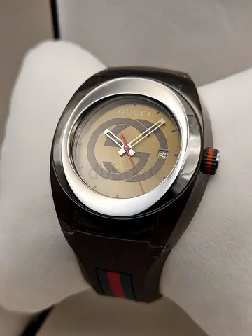 Gucci Black Nylon and Stainless Steel