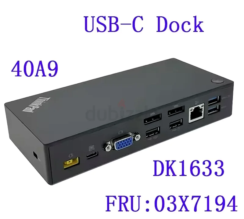 قيّم للغاية! محطة إرساء عالمية من لينوفو (40A) تايبك 4 سي، دعم عرض هجين UHD 4K63166654077314112