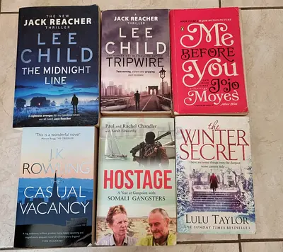 Various fiction books/novels