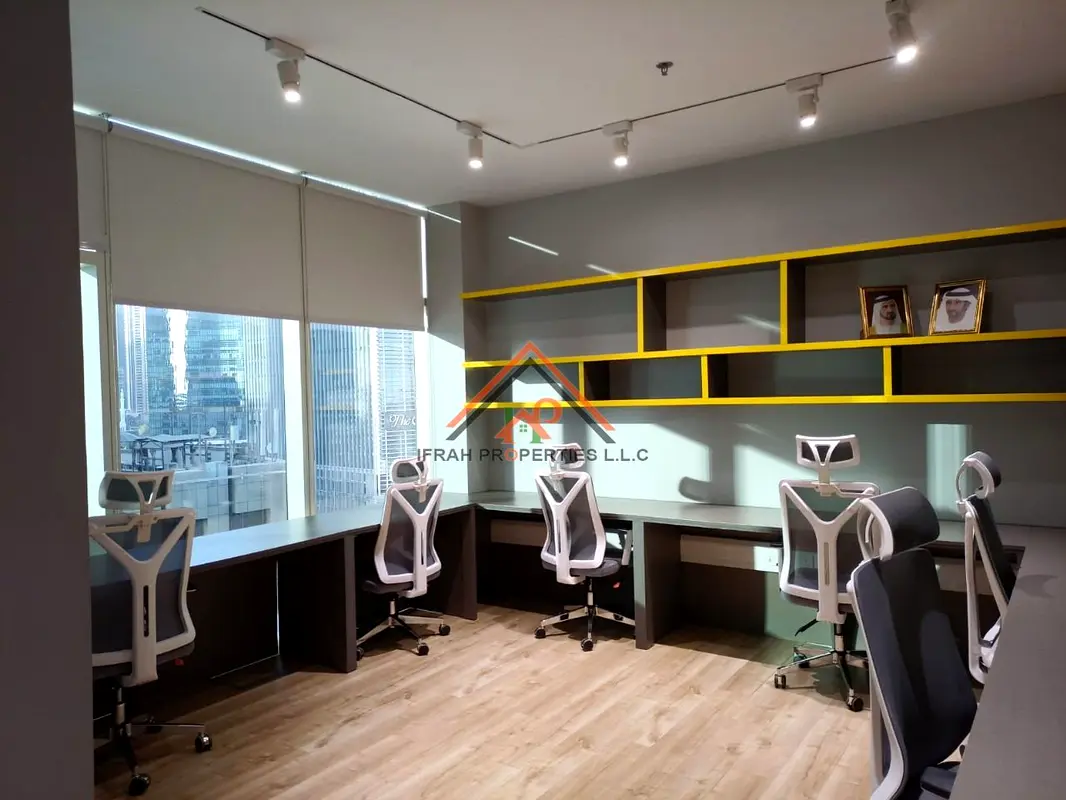 Office Furnished Glass Partitions Near Metro Vacant Dubai