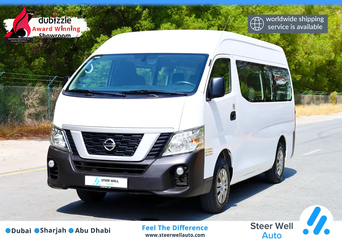 2020 Nissan Urvan Std NV350 13 High Back Seats Passenger Van MT