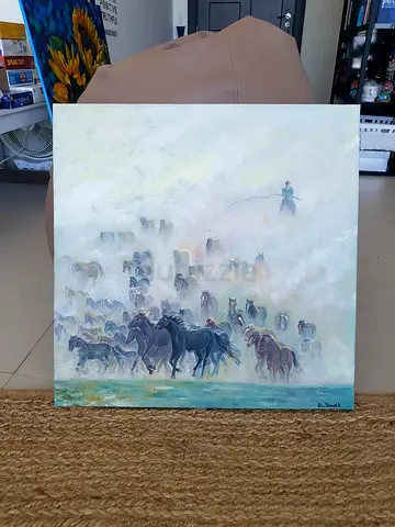 #Di_SHAYKH: Wild Herd original painting handmade