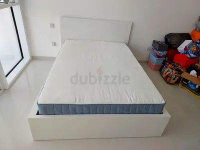 Ikea malm bed with mattress