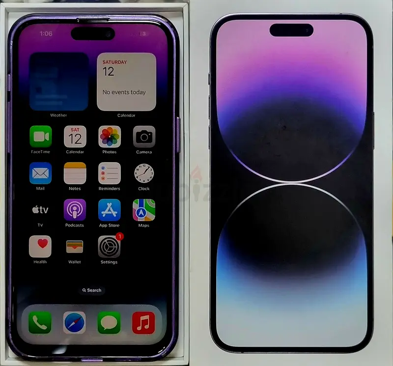 Iphone 14 Pro Max 256GB UAE version Deep purple