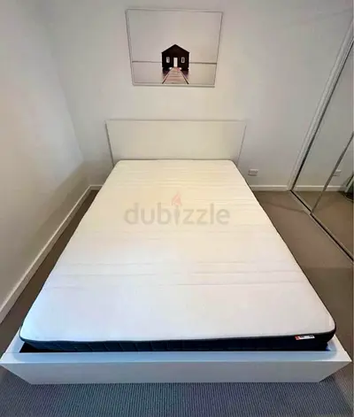 Ikea malm bed with mattress
