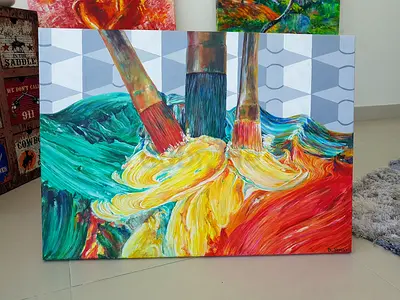 #Di_SHAYKH: IMAGINATIONS POWER original painting handmade