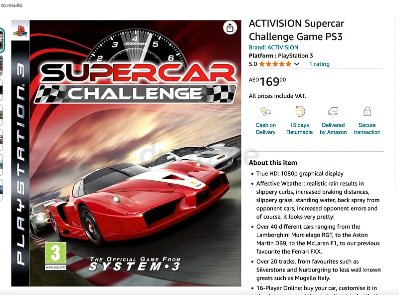 4 × ألعاب سباقات PS363227803615361113