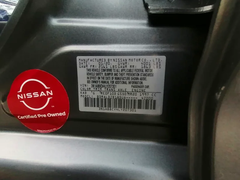 2020 Nissan Sentra SV, Gray 2.0 #20730163150025658626114