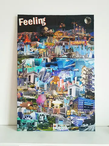 #Di_SHAYKH: Scene city original painting handmade