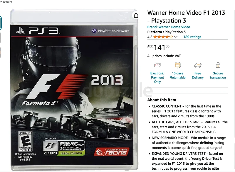4 × ألعاب سباقات PS363227803615361114