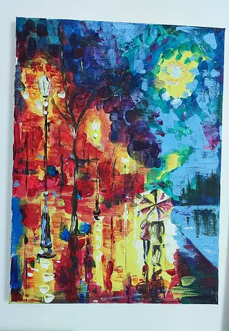 #Di_SHAYKH: PARQUE original painting handmade