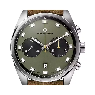 Favre-Leuba Sky Chief Chronograph Automatic Green Dial 43m