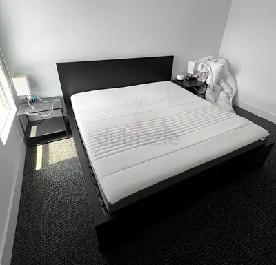 Ikea malm bed with mattress