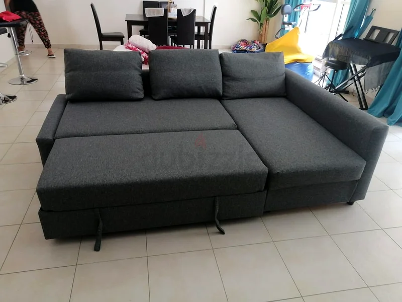 ikea sofa cum bed L shape with big storage