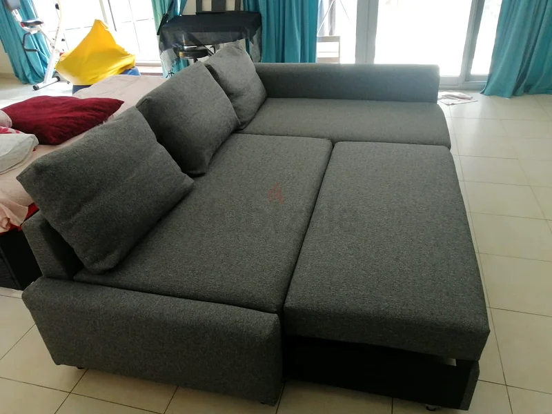 ikea sofa cum bed L shape with big storage