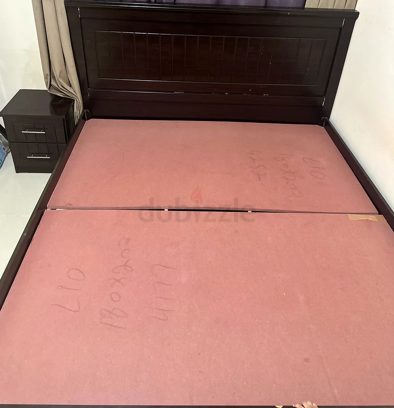 Bed cot and side table urgent sale