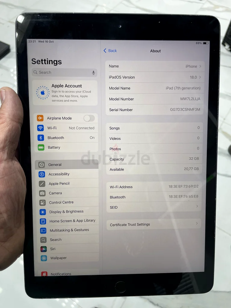 آي باد 7 بسعة 32 جيجابايت63214896508419111
