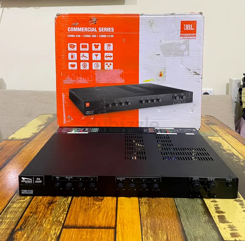 JBL commercial series amplifier mixer