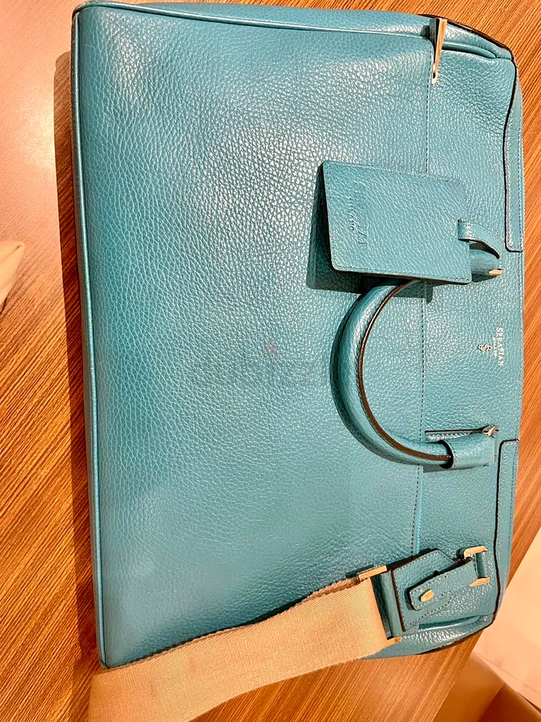 SLIM BRIEFCASE IN PURE LEATHER (SERAPIAN MILANO)