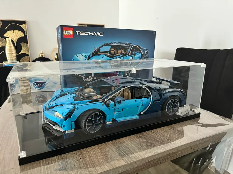 Bugatti Chiron Lego Technic With Acrylic Display