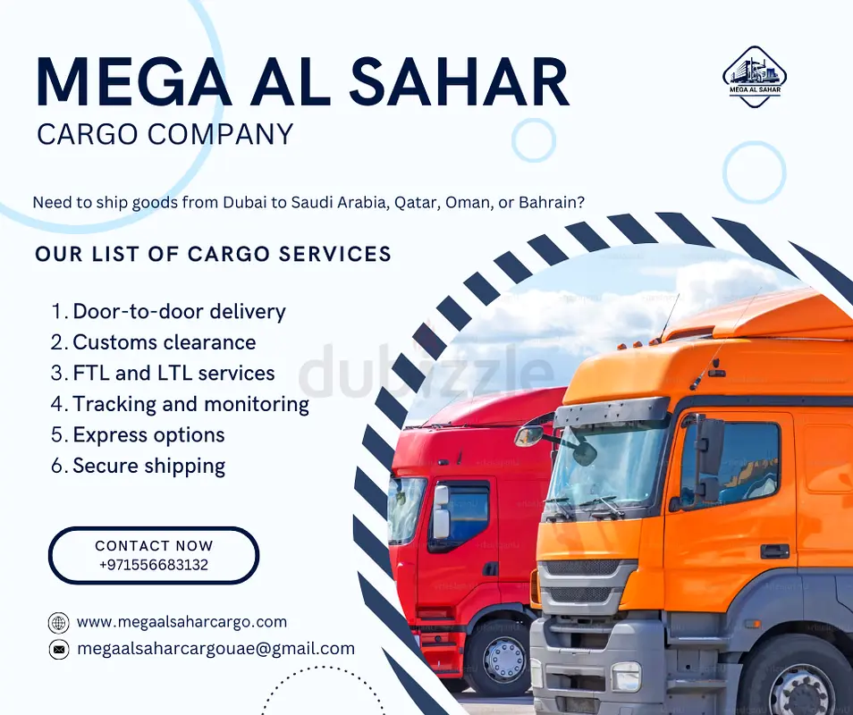 Cargo Service From Dubai To Saudi Arabia, Qatar, Oman