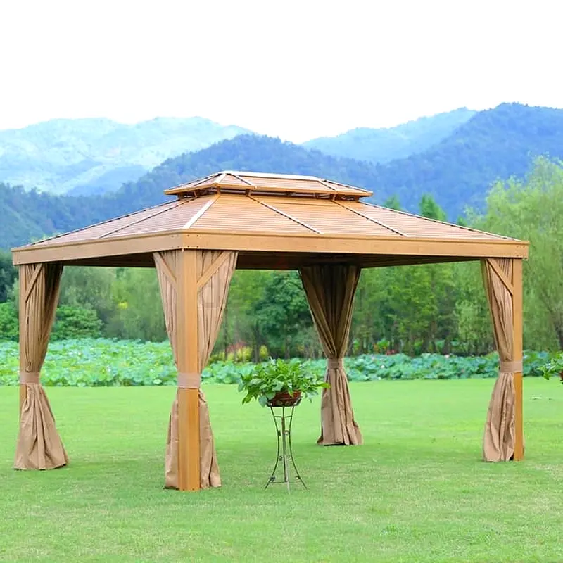 Wooden finish for outdoors