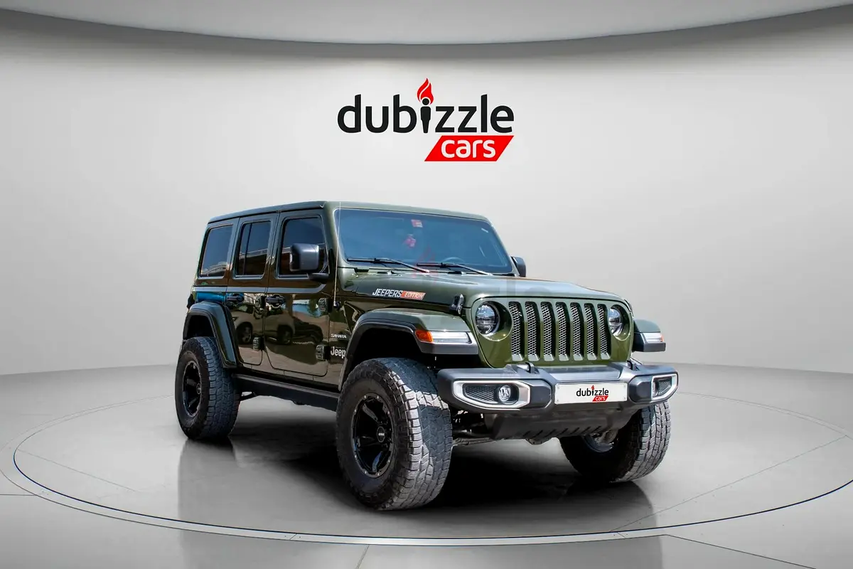 AED3,191/month 2023 Jeep Wrangler Unlimited Sahara 3.6L GCC