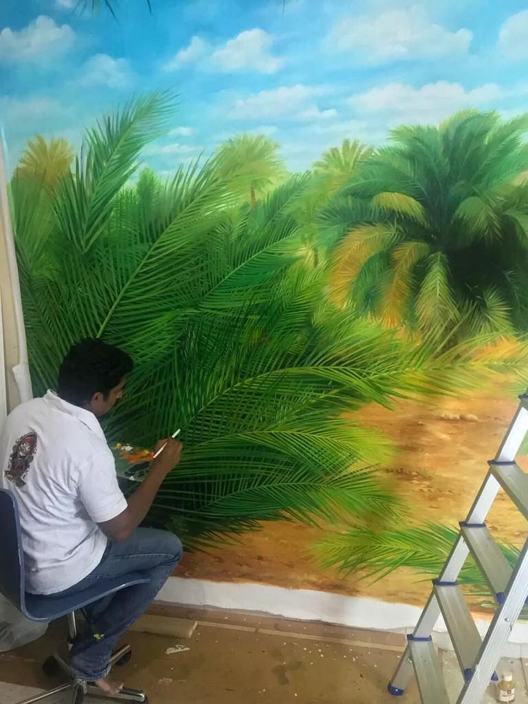 فنان رسم الجدران الداخلية63219834219649113