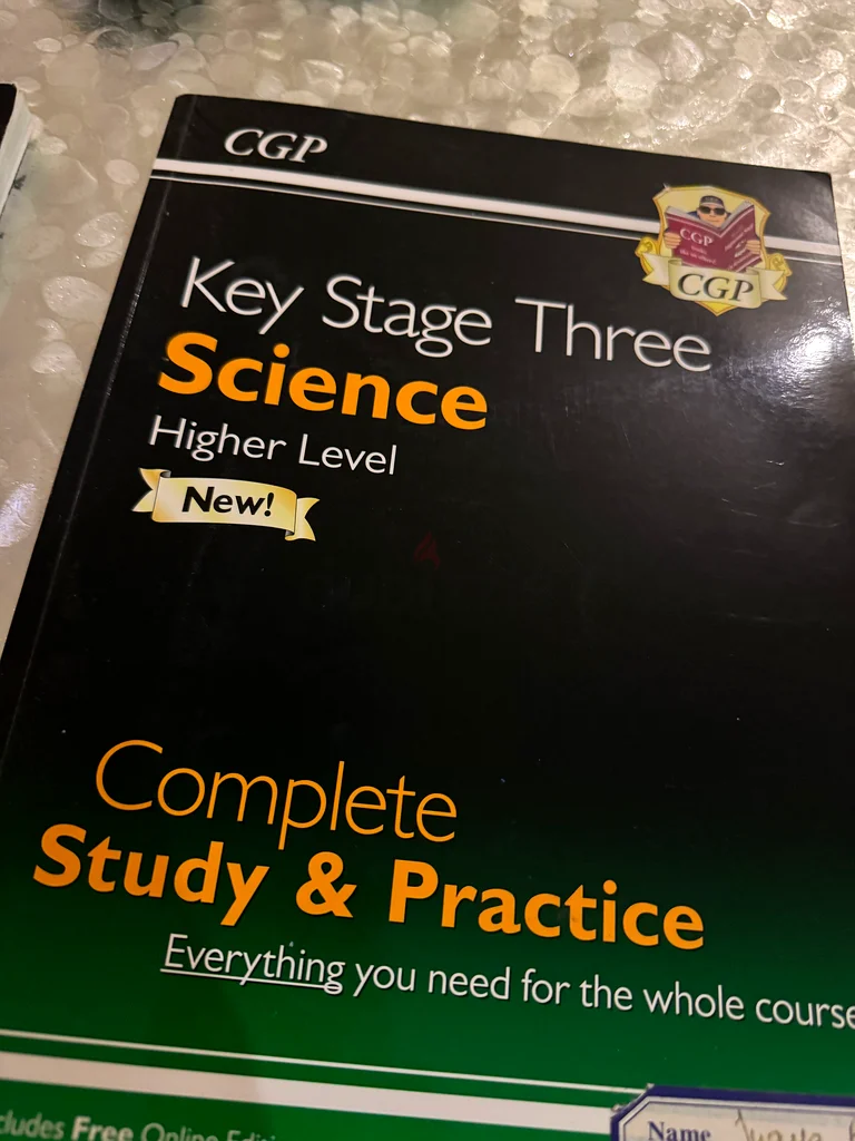 Maths English and science text books British curriculum