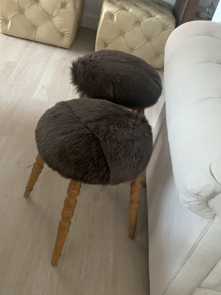 كرسيان صغيران من فرو من مارينا هوم63218318227073111