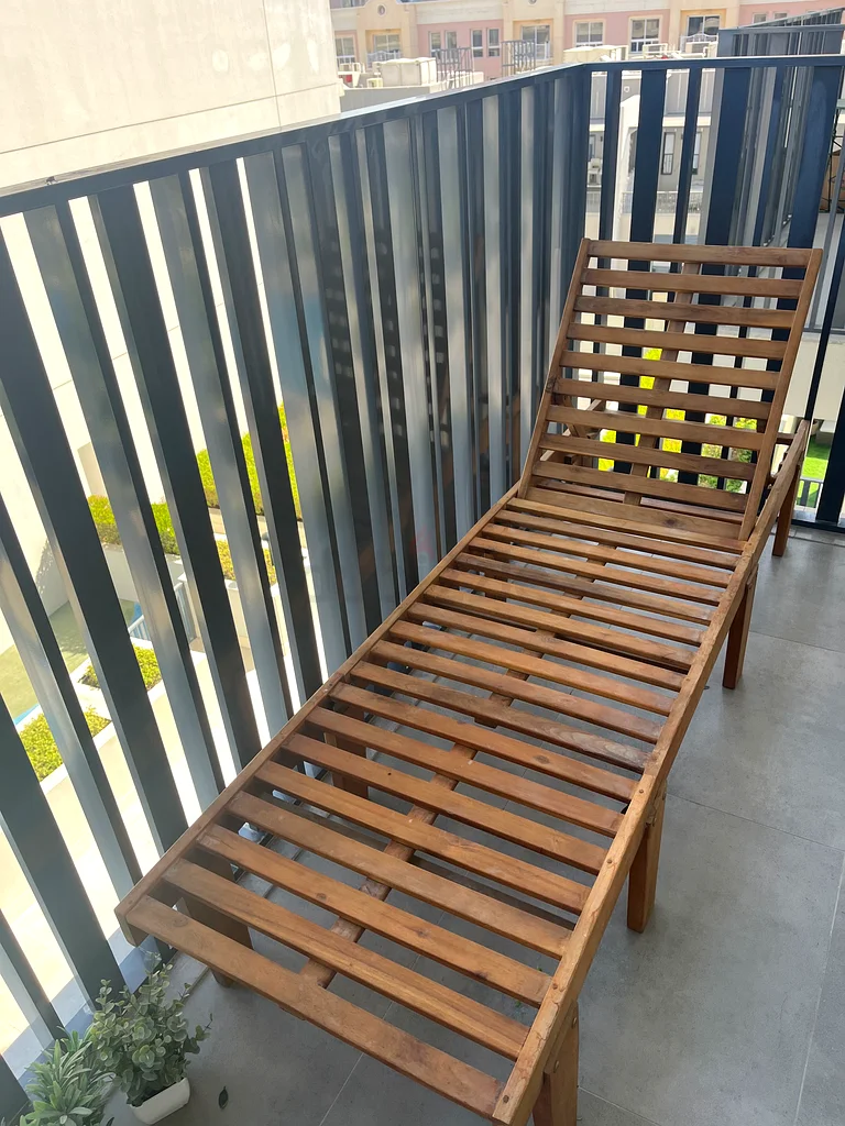 Wooden Sun bed lounge