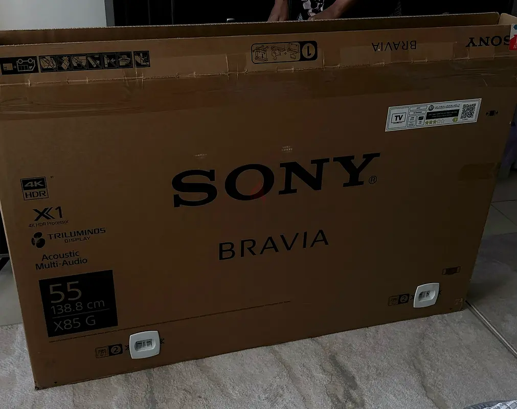 Sony Bravia 55 inch TV with broken screen