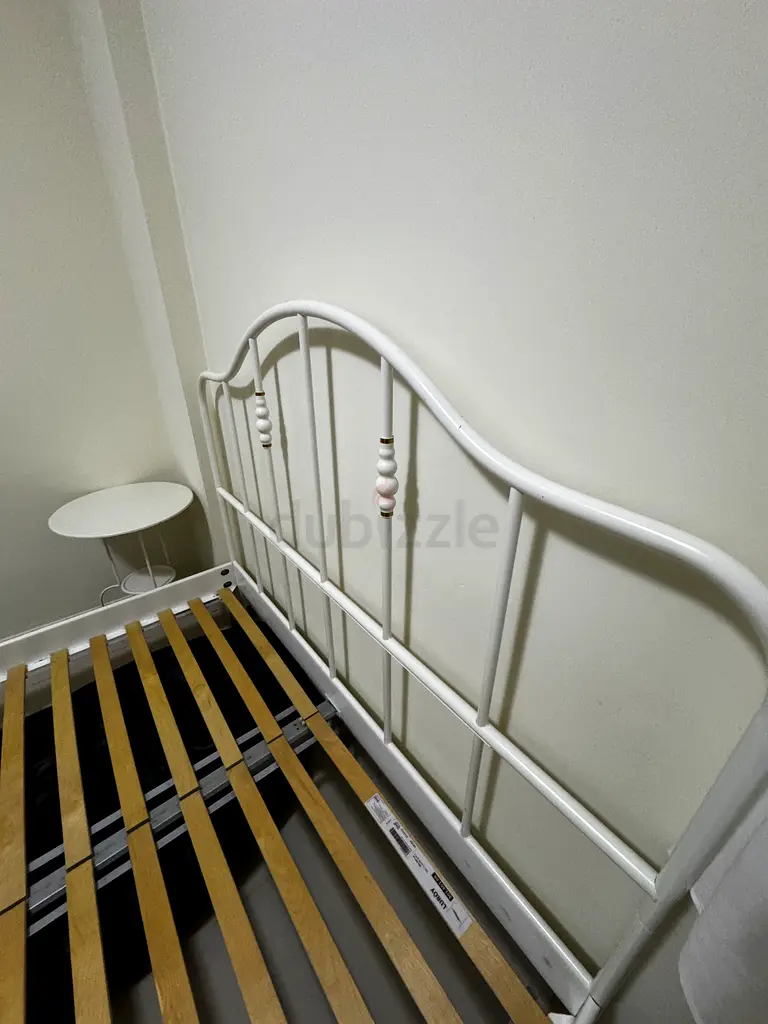 IKEA Queen Sized bed clean condition in beautiful white