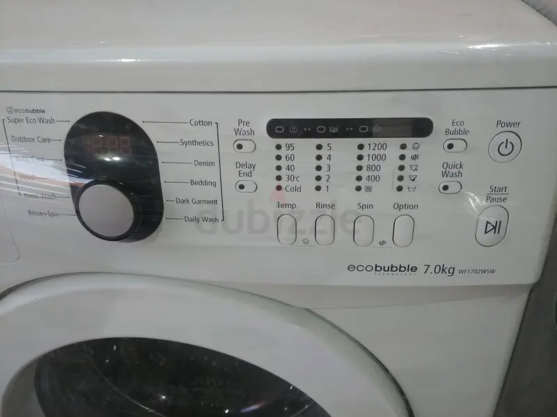 Samsung 7 Kg Front Load Washing Machine WF1702W5W Used Like New