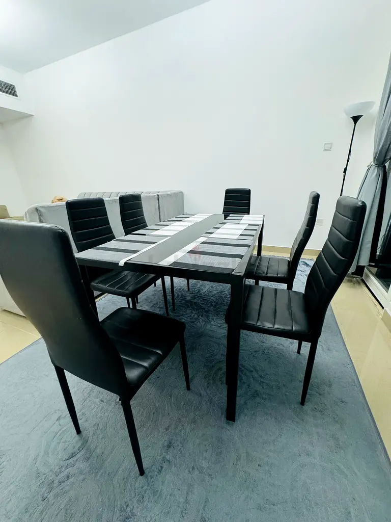 For Sale Stylish 6 seater Dining Table with Chairs Moving Out