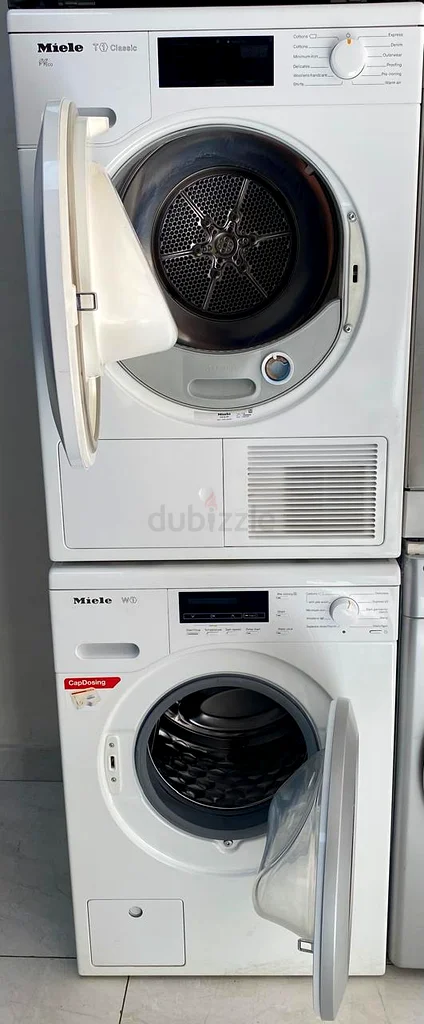 Miele latest model 8 kg washing machine and 8 kg dryer seprate set made