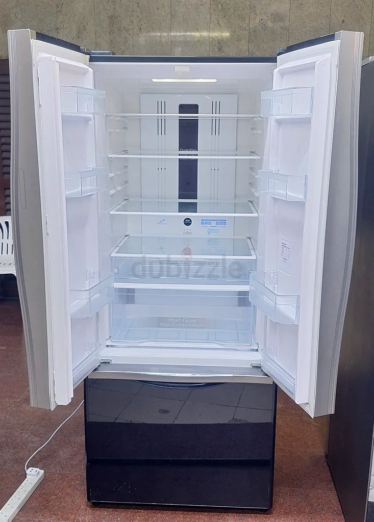 Hitachi brand French door side by side fridge digital inverter latest