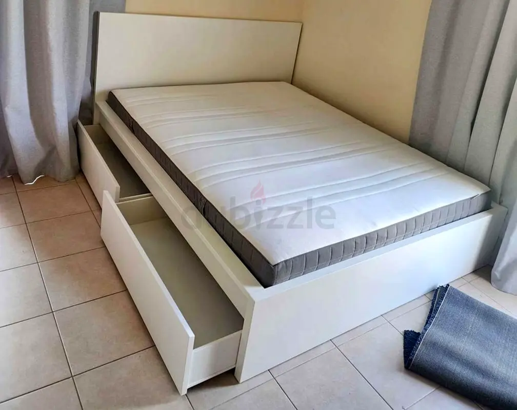Ikea Maalm Queen Size bed in perfect condition