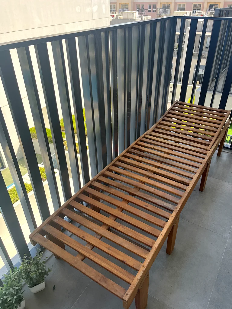 Wooden Sun bed lounge