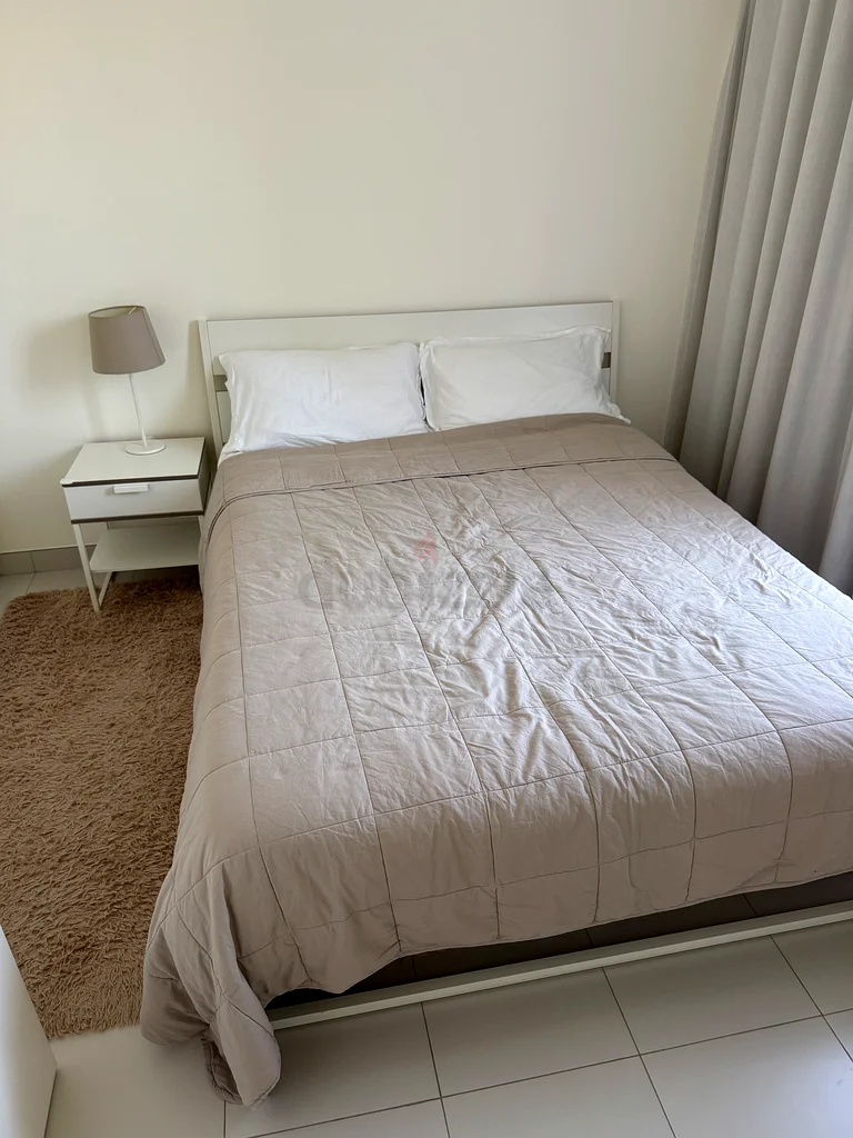 IKEA queen size bed frame, mattress and side tables x2