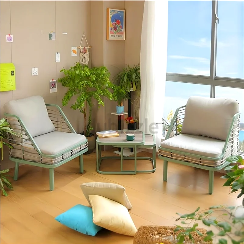 Outdoor Garden balcony chairs and coffee tables set دوبيزل